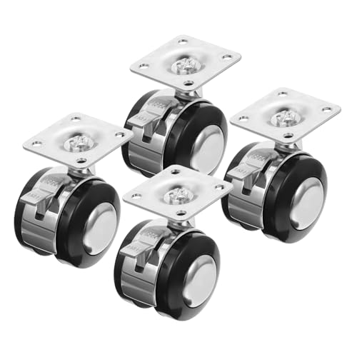 Parliky 4 STÜCKE Teiliges Stabile mit Bremse für Bürostuhl und Möbel Verschleißfest Bodenschonend Gummirollen für Parkett und Hartböden Einfache Installation und Langlebig Parliky 4 STÜCKE Teiliges Stabile mit Bremse für Bürostuhl und Möbel Verschleißfest Bodenschonend Gummirollen für Parkett und Hartböden Einfache Installation und Langlebig von Parliky