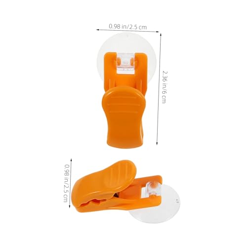 Parliky 4 Stück Teiliges Saugnapf Clip Handtuchhalter Bad Küche Vielseitige Saugnapf klammern für Badetücher Starke Haftkraft Kompakt und Platzsparend Einfach zu Befestigen Verwenden von Parliky