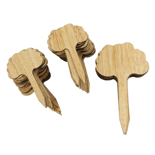 Parliky 50 Stück Teiliges Pflanzenschilder Gartenstecker Baumform Wiederverwendbar Für Garten Blumen Sukkulenten Mit Glatten Kanten Stilvoll Und Robust Für Außenbereiche von Parliky