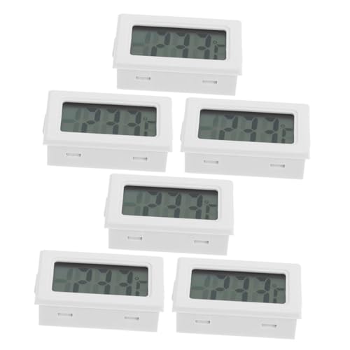 Parliky 6 Stück Digitales Thermometer mit Display Präzises Raum Gewächshaus-thermometer Kompakter Einbau Vielseitig für Zuhause Büro Garage und Außenbereiche Geeignet Parliky 6 Stück Digitales Thermometer mit Display Präzises Raum Gewächshaus-thermometer Kompakter Einbau Vielseitig für Zuhause Büro Garage und Außenbereiche Geeignet von Parliky