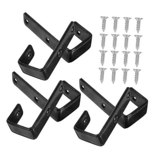 Parliky 6 Stück Gummierte Bettleiterhaken aus Robustem Eisen mit Schrauben Stabile Halterung für Etagenbett leitern Rutschfestes Schlafzimmerzubehör zur Sicheren Befestigung Parliky 6 Stück Gummierte Bettleiterhaken aus Robustem Eisen mit Schrauben Stabile Halterung für Etagenbett leitern Rutschfestes Schlafzimmerzubehör zur Sicheren Befestigung von Parliky