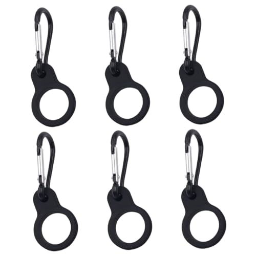 Parliky 6 Stück Teiliges Professionelle Silikon Wasserflaschenhalter Robust Wiederverwendbar Praktischer Flaschenclip für Outdoor Sport Wandern Klettern Fitness Geeignet von Parliky