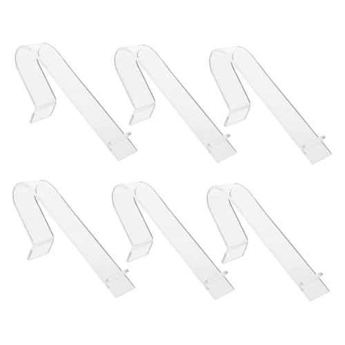 Parliky 6 Stück Transparente Hochglanz High Heels Supports Schuhdisplay Ständer Praktisches Schuhregal für Ladenauslage und Schrankorganisation von Parliky