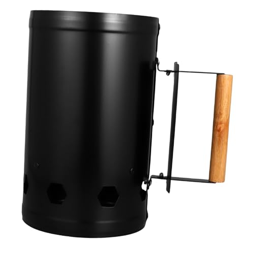 Parliky Bucket aus Metall mit Dicker Isolationsschicht Natürlichem Holzgriff und Luftzufuhröffnungen Robustes Barbecue Carbon Barrel für Sicheres Anzünden von Holzkohle Parliky Bucket aus Metall mit Dicker Isolationsschicht Natürlichem Holzgriff und Luftzufuhröffnungen Robustes Barbecue Carbon Barrel für Sicheres Anzünden von Holzkohle von Parliky
