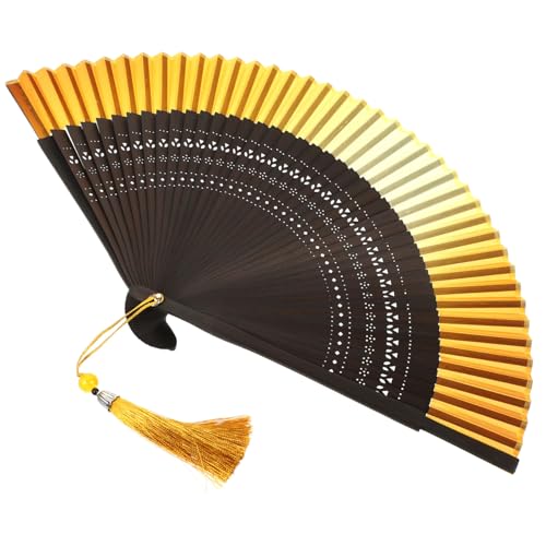 Parliky Chinesischer Faltbarer Handfächer mit Langlebigem Bambus Handgefertigtem Quasten Design Tragbar und Leicht für Sommerabkühlung Tanz Hochzeit und Dekorative Verwendung Parliky Chinesischer Faltbarer Handfächer mit Langlebigem Bambus Handgefertigtem Quasten Design Tragbar und Leicht für Sommerabkühlung Tanz Hochzeit und Dekorative Verwendung von Parliky
