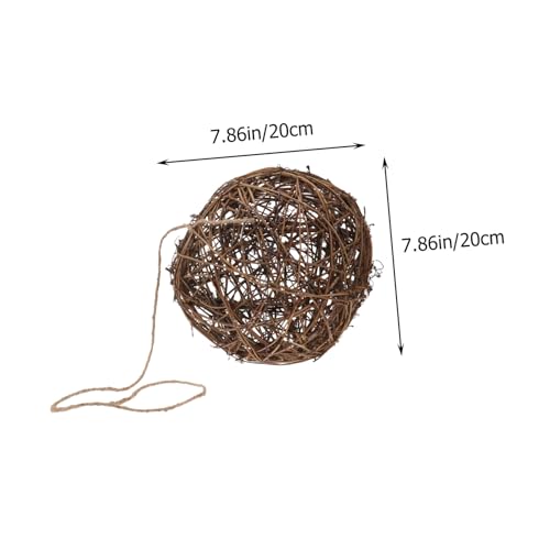 Parliky DIY Hummingbird Nest aus Natürlichem Rattan Wetterfestes Vogel nistmaterial zum Aufhängen im Garten Langlebig und Dekorativ für Gartenvögel von Parliky