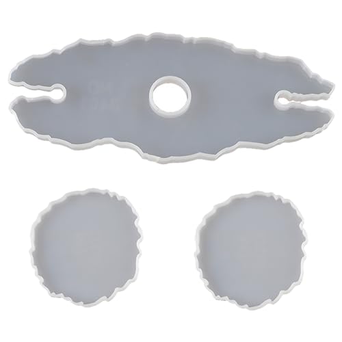 Parliky DIY Silikonform für Kristall Epoxidharz Unregelmäßiges Tablett und Weinglashalter Flexible Reißfeste Gießform mit Großem Raum für Schmuck und Dekoration für Kreative Untersetzer Parliky DIY Silikonform für Kristall Epoxidharz Unregelmäßiges Tablett und Weinglashalter Flexible Reißfeste Gießform mit Großem Raum für Schmuck und Dekoration für Kreative Untersetzer von Parliky