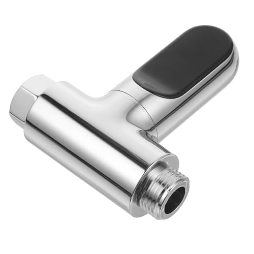Parliky Dodekagon LED Duschthermometer Drehbar Batterie Digitales Wasserthermometer mit Automatischer Stromerzeugung für Präzise Temperaturanzeige Silber von Parliky