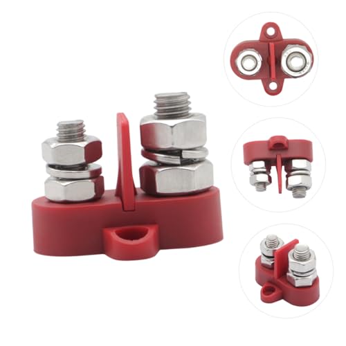 Parliky Dual Junction Heavy Duty Batterie Verteilerklemme mit Isolierplatte Langlebiger Lastanschluss für Auto Lkw Wohnmobil Yacht Rote Busbar Terminalblock Parliky Dual Junction Heavy Duty Batterie Verteilerklemme mit Isolierplatte Langlebiger Lastanschluss für Auto Lkw Wohnmobil Yacht Rote Busbar Terminalblock von Parliky