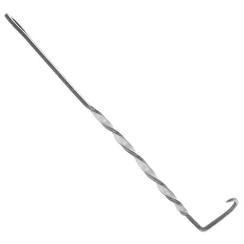 Parliky Edelstahl BBQ Meat Hook Flipper Grillhaken zum Wenden und Greifen von Fleisch für Rippchen Hähnchen Hot Dogs Beim Grillen und Räuchern von Parliky