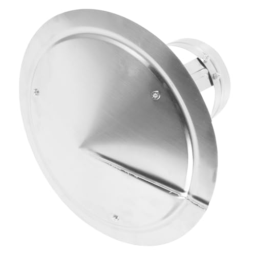 Parliky Edelstahl Dach Kaminhaube Außendurchmesser Regen und Schneeschutz Dachkappe Schornsteinabdeckung Wetterfest Winddicht Langlebig von Parliky