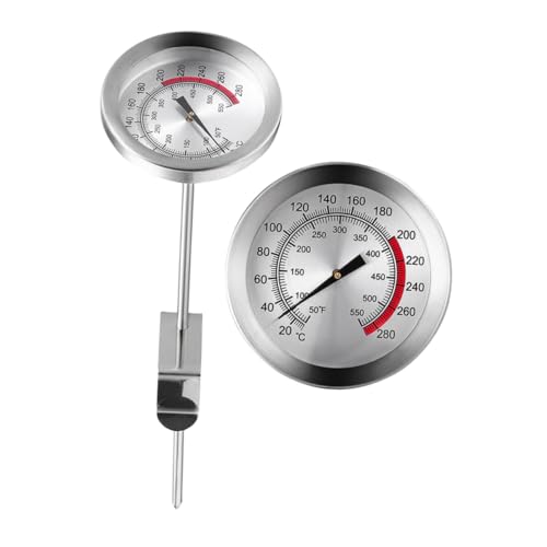 Parliky Edelstahl Food Thermometer Öl Grilltemperaturmesser Präzise Temperatursonde für Brat Frittieröl für Küche Grill Bbq und Outdoor Cooking von Parliky