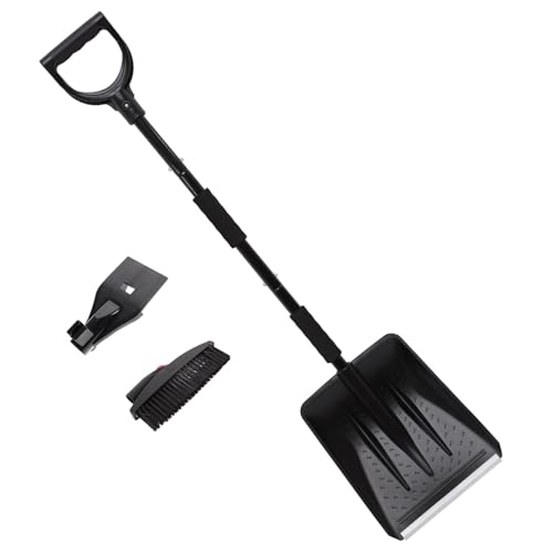 Parliky Ergonomische Abnehmbare Schneeschaufel mit Flexiblem Edelstahl Schaber Leichter Auto Schneebesen zum Entfernen von Schnee EIS und Frost für Windschutzscheibe und Autofenster Parliky Ergonomische Abnehmbare Schneeschaufel mit Flexiblem Edelstahl Schaber Leichter Auto Schneebesen zum Entfernen von Schnee EIS und Frost für Windschutzscheibe und Autofenster von Parliky