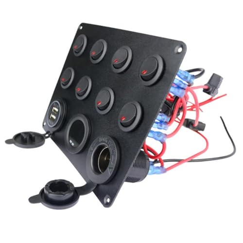 Parliky Fach Katzenauge Schalterpanel mit Dual USB Ladeanschluss Digitalem Voltmeter und Zigarettenanzünder für Wohnmobil Boot Caravan Schutz vor Überlastung Parliky Fach Katzenauge Schalterpanel mit Dual USB Ladeanschluss Digitalem Voltmeter und Zigarettenanzünder für Wohnmobil Boot Caravan Schutz vor Überlastung von Parliky