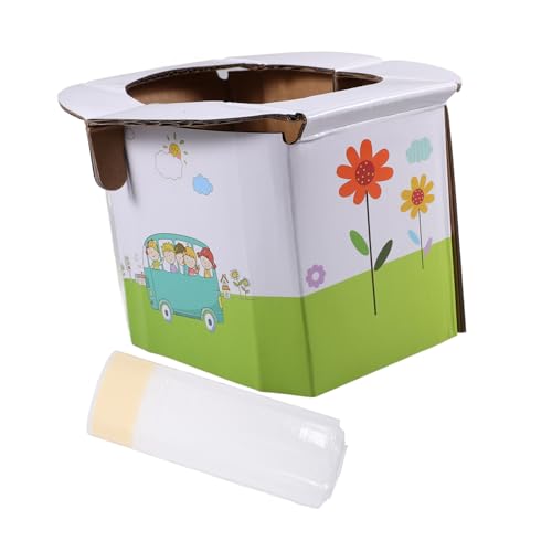 Parliky Faltbarer Tragbarer Toilettensitz für Kleinkinder Jungen und Mädchen mit Ersatzbeuteln Leichtes Töpfchentraining für Unterwegs Camping und Reise Kompakter Klapp Wc Sitz für von Parliky