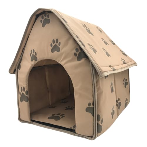 Parliky Faltbares Haustierzelt mit Weicher Matte Tragbares Hundezelt für Drinnen und Draußen Leichter Kompakter Hundebereich mit Niedlichem Fußabdruck Design für Reisen und Zuhause von Parliky