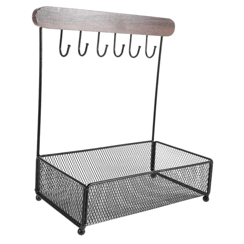 Parliky Halskettenhalter Aus Edelstahl Für Schreibtisch Regal Zur Aufbewahrung Von Accessoires Und Raumdekor Tisch-Organizer Mit Haken Für Küchentheke Oder Eingangsbereich Standregal Parliky Halskettenhalter Aus Edelstahl Für Schreibtisch Regal Zur Aufbewahrung Von Accessoires Und Raumdekor Tisch-Organizer Mit Haken Für Küchentheke Oder Eingangsbereich Standregal von Parliky
