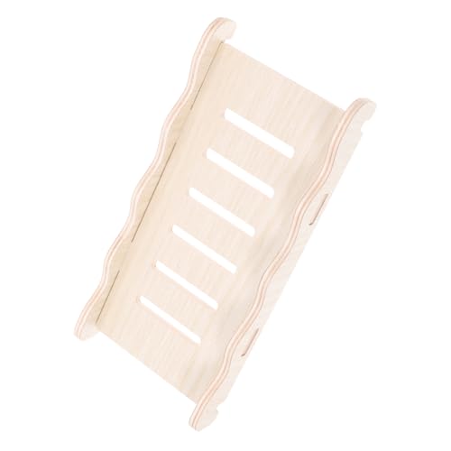 Parliky Hamster Kletterleiter aus Holz Stabiles Kleintier für Zwerghamster und Ratten Bequeme Langlebig und Leicht zu Reinigen Fördert Bewegung und Training im Käfig von Parliky