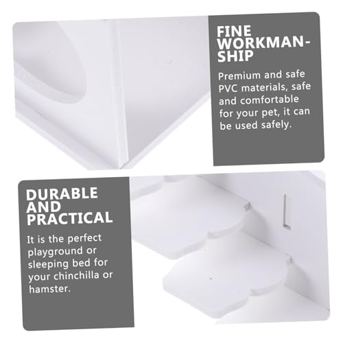 Parliky Hamsterhaus mit Leiter Beißfestes Meerschweinchen Versteck Zweistöckiges Kleintier spielhaus Käfig deko Ruhiger Rückzugsort für Hamster und Zwerghamster Leicht zu Reinigen von Parliky