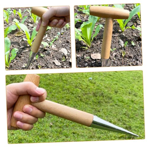Parliky Handlicher Garten Dibber mit Holzgriff Ergonomisches Pflanzwerkzeug für Einfaches Lochbohren Aussaat und Umpflanzen Leichtes Praktisches Gartenhandgerät für Topfpflanzen und Beet Parliky Handlicher Garten Dibber mit Holzgriff Ergonomisches Pflanzwerkzeug für Einfaches Lochbohren Aussaat und Umpflanzen Leichtes Praktisches Gartenhandgerät für Topfpflanzen und Beet von Parliky