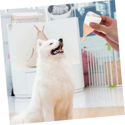 Parliky Kleine Haustier Fütterungsflasche mit Verstellbarem Nippel Tragbares Milchfläschchen für Kätzchen Welpen Hamster und Neugeborene Leicht und Vielseitig für Unterwegs Geeignet von Parliky