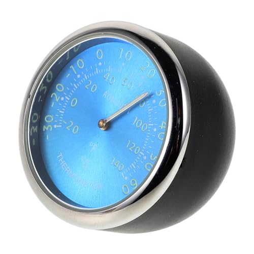 Parliky Kraftvoller Auto Thermometer mit Uhr Luminous Mini Autoinnen Thermometer Blau für Präzise Temperaturüberwachung und Elegantes Design im Fahrzeug von Parliky