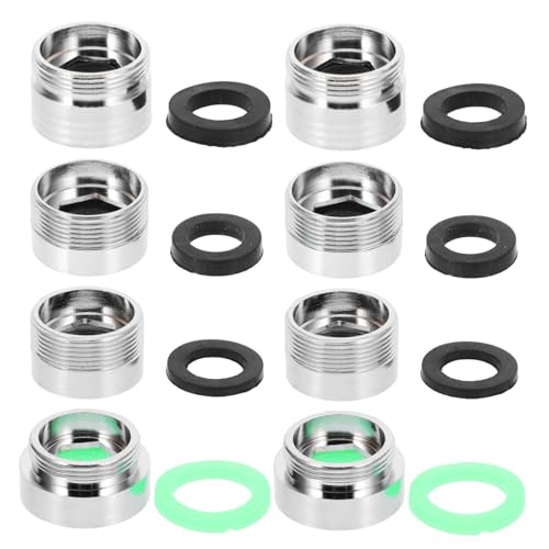 Parliky Küchenwasserhahn Adapter Set 8 Teiliges Adapter Kit Für Wasserfilter Passt Für 4 Verschiedene Anschlussgrößen Ideal Für Die Umwandlung Von Wasserhahn Zu Schlauch Für Sauberes von Parliky
