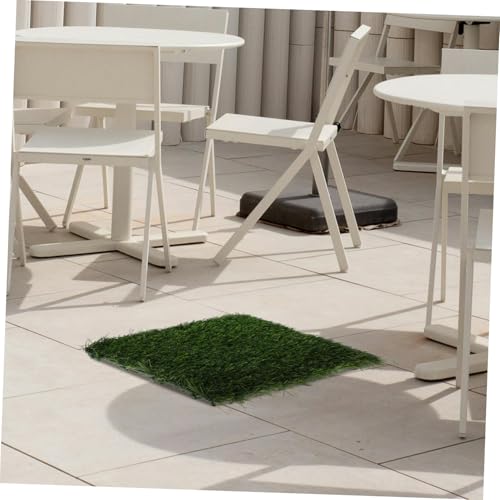 Parliky Künstlicher Rasenboden DIY Kunstrasenfliesen Grün Flexibel Kombinierbar Wetterfest für Balkon Garten Hundeunterlage Tragbar und Einfach zu Verlegen von Parliky
