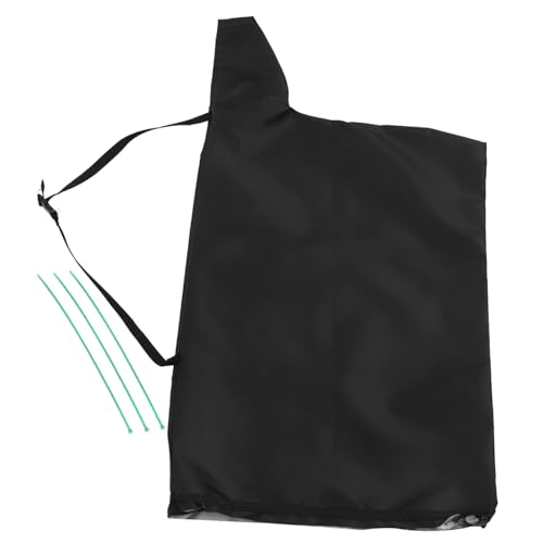 Parliky Laubsauger Ersatzbeutel aus Wasserdichtem Oxfordstoff Verstellbarer Laubfangsack mit Zugband Leichter Gartensammler für Sauggeräte Langlebige Aufbewahrungstasche Schwarz von Parliky