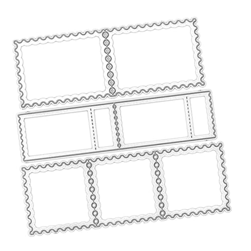 Parliky Metall Stanzform DIY Prägeschablonen für Kartenherstellung Handliche Carbonstahl Schneidvorlagen für Bastelstempel Party Scrapbooking Zubehör von Parliky
