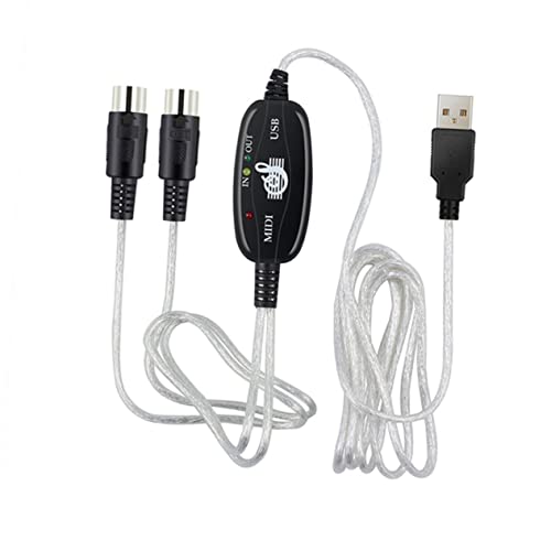 Parliky Midi Kabel USB Midi Kabel für Musikbearbeitung Kompatibel mit Windows und Macos Einfache Installation Stabiler Signalübertragungschip Parliky Midi Kabel USB Midi Kabel für Musikbearbeitung Kompatibel mit Windows und Macos Einfache Installation Stabiler Signalübertragungschip von Parliky