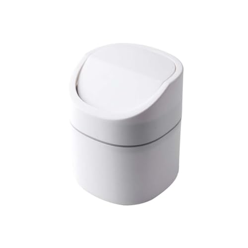 Parliky Mini Desktop Mülleimer mit Deckel Weiß Kompakter Abfallbehälter aus Rostfreiem Pp material Tragbarer Biomüll Küchenbehälter für Büro Bad und Wohnräume Praktischer Abfalleimer Parliky Mini Desktop Mülleimer mit Deckel Weiß Kompakter Abfallbehälter aus Rostfreiem Pp material Tragbarer Biomüll Küchenbehälter für Büro Bad und Wohnräume Praktischer Abfalleimer von Parliky