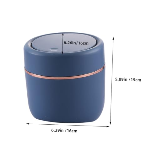 Parliky Miniatur Desktop mülleimer mit Pressdeckel Stabiler für Schreibtisch Multifunktionale Aufbewahrungsbox Kompakter Müllbehälter für Büro Wohnzimmer Schlafzimmer Farblich Akzentuiert Parliky Miniatur Desktop mülleimer mit Pressdeckel Stabiler für Schreibtisch Multifunktionale Aufbewahrungsbox Kompakter Müllbehälter für Büro Wohnzimmer Schlafzimmer Farblich Akzentuiert von Parliky