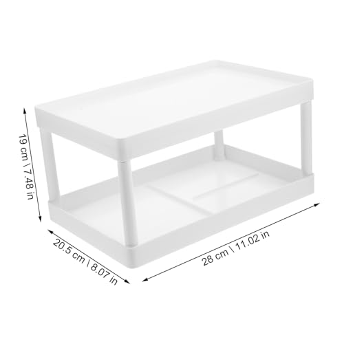 Parliky Multifunktionales Badregal aus Doppellagiges Aufbewahrungsregal für Waschmaschinenbereich Platzsparender Organizer für Badezimmer und Haushaltsgegenstände Einfach zu Montieren von Parliky