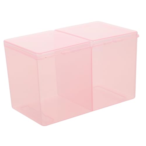 Parliky Nail Tool Aufbewahrungsbox Fächer Kompakte Nagelkunst Organizer Box für Maniküre Zubehör und Wattepads Leicht Tragbar Vielseitig von Parliky
