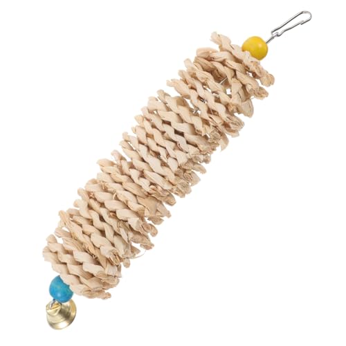 Parliky Natürlicher Papagei Kauspielzeug aus Widerstandsfähigem Maisblatt Hängendes Vogelspielzeug mit Glocke Beißfestes Zubehör für Wellensittiche Sittiche und Andere Zufällige Farbe Parliky Natürlicher Papagei Kauspielzeug aus Widerstandsfähigem Maisblatt Hängendes Vogelspielzeug mit Glocke Beißfestes Zubehör für Wellensittiche Sittiche und Andere Zufällige Farbe von Parliky