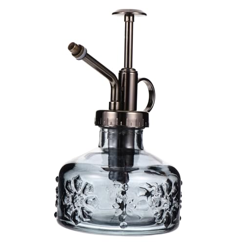 Parliky Retro Glas sprühflasche mit Reliefblumen Präziser Wassersprüher für Zimmerpflanzen und Garten Stilvolle Vintage Gießkanne für Bonsai Hängepflanzen und Dekoration von Parliky