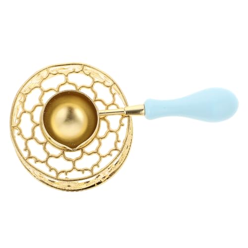 Parliky Retro Stil Wachssiegelwärmer mit Löffel Wachsschmelzer Stövchen aus Hitzebeständig und Leicht zu Reinigen für Wachssiegel liebhaber und Kreative Versiegelung zu Besonderen von Parliky