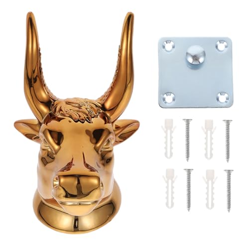 Parliky Rustikaler Wandhaken aus Langlebigem Metall mit Vintage Kuhkopfdesign Multifunktional für Bad Kleidung Hüte Schlüssel und Musikinstrumente Dekorativ und Belastbar für Wohnzimmer Parliky Rustikaler Wandhaken aus Langlebigem Metall mit Vintage Kuhkopfdesign Multifunktional für Bad Kleidung Hüte Schlüssel und Musikinstrumente Dekorativ und Belastbar für Wohnzimmer von Parliky