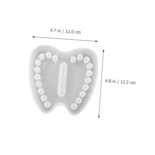 Parliky Silikonform für DIY Milchzähne Aufbewahrungsbox Flexible Wiederverwendbare Gießform für Epoxidharz Transparent Elastisch Leicht Entformbar für Persönliche Erinnerungsboxen von Parliky