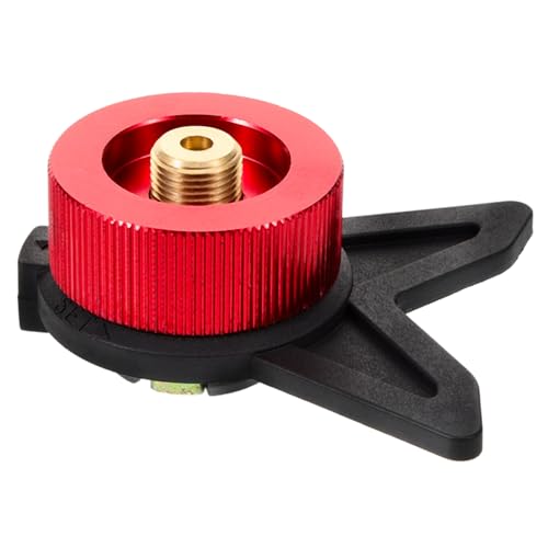 Parliky Wear Resistant Gas Tank Adapter mit Selbstsicherndem Schnellkupplungsventil Kompakter Gaskocher Adapter für Outdoor Camping Universeller Kartuschen und Gasflaschen Converter von Parliky