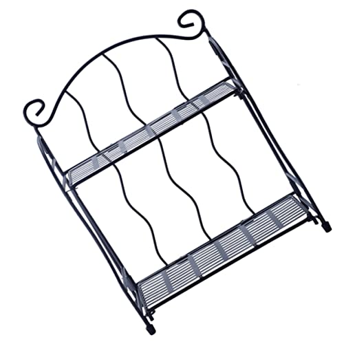 Parliky Zweistöckiges Sundries Storage Rack aus Robustem Installieren Vielseitig für Schreibtisch Küche Badezimmer und Büro Praktisches Desktop Organizer Regal für Kleine Gegenstände von Parliky