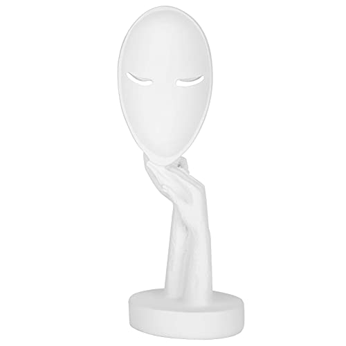 Abstrakte Gesichtsstatue Harz handgemachte Ornamente, Cafe Desktop Art Dekoration Foto Requisiten, für Home Office Shop Tischdekoration oder kreative Geburtstagsfest Geschenke, modisch elegant von Parluna