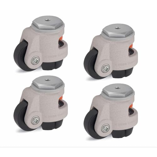 Set mit 4 - Nivellierung Rolle 50mm Rad 250kg Kapazität Ausgleich Blickle Deutschland von Parnells