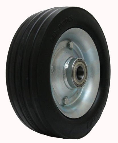 Vollgummi Rad 250x75mm 10"x 3" 320kg Deck Räder Laufkatze Gras Pflege 25mm von Parnells