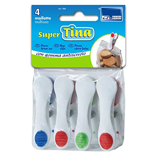 Set mit 4 Klammern mit rutschfestem Gummi Super Tina, Set von 4 Für Wäscheklammern, Wäscheklammern Fröbelsterne, Wäscheklammern Schließe Umschlag, Wäscheklammern-Gummi rutschfest, Art 366 Parodi Set mit 4 Klammern mit rutschfestem Gummi Super Tina, Set von 4 Für Wäscheklammern, Wäscheklammern Fröbelsterne, Wäscheklammern Schließe Umschlag, Wäscheklammern-Gummi rutschfest, Art 366 Parodi von PARODI & PARODI