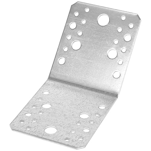 10 Stück Tischlerei Winkelstahl 135° für Bauwesen Montage 105 x 105 x 90 x 2,5 mm Pfostenträger Schwerlast Metallwinkel 135 Grad Winkel Lochwinkel Holzverbinder Balkenwinkel Stahlwinkel Verzinkt von Parotec