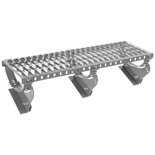 Dachtritt Steigtritt 150 cm Komplett für stehender Doppelfalz Blech stehfalz (RAL 9006 - Silber) von Parotec
