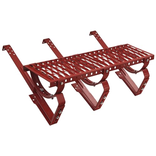 Dachtritt Steigtritt 150 cm für Dachziegel und Biberschwanzziegel (RAL 3011 - Rot) von Parotec