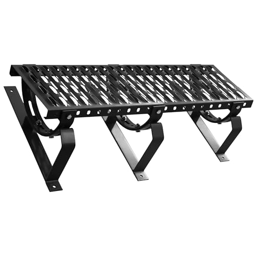 Dachtritt Steigtritt 150cm Komplett für Plattdach flache Abdeckung (RAL 7024 - Graphit) von Parotec